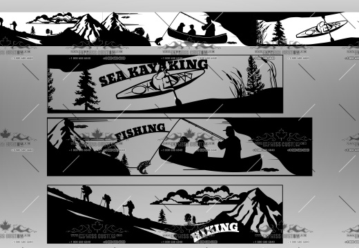 WJ124-BS-BC19-- 25FT SIGN HIKING FISHING KAYAKING