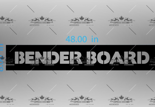 WJ129-BS-BC17--Bender Board -- ISLAND BENDER BOARD