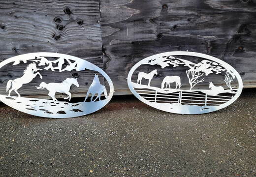 WJ412 - Two Horse Inserts